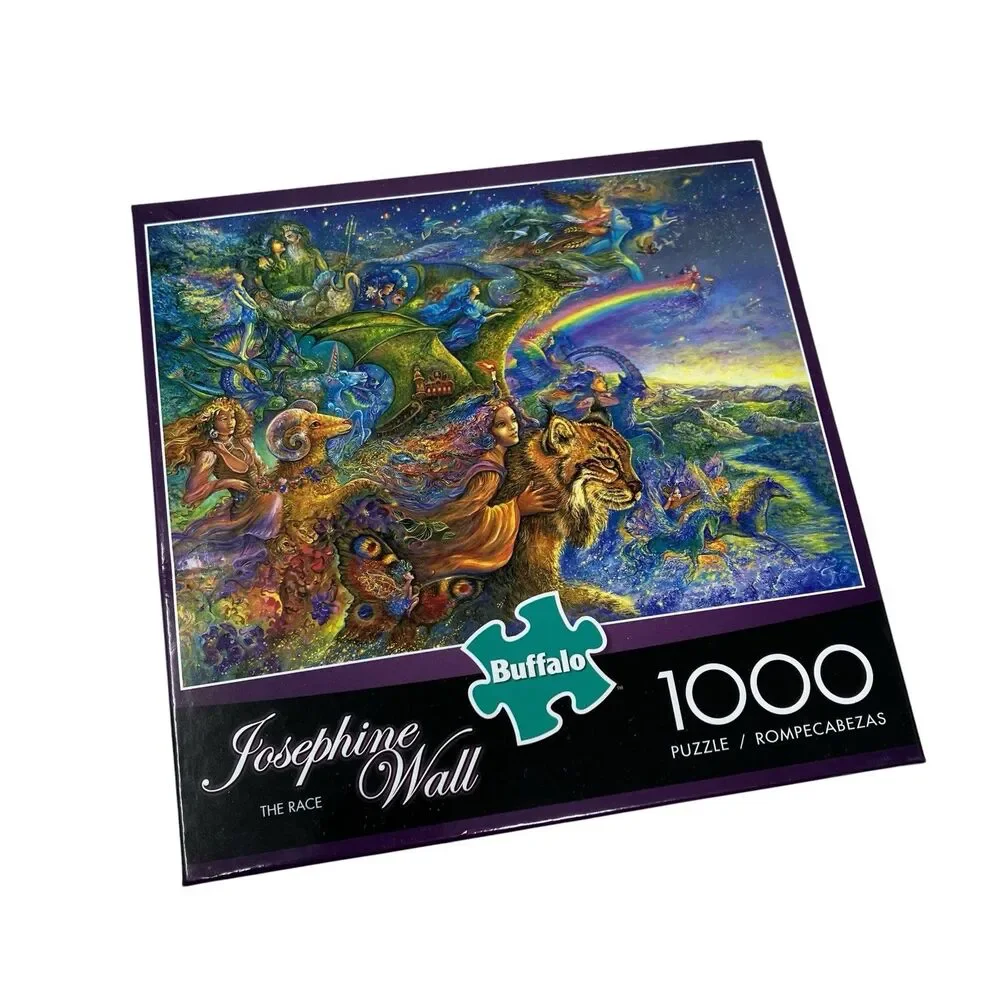 Buffalo Games Jigsaw Puzzle Josephine Wall The Race 1000 Piece Fantasy Art New
